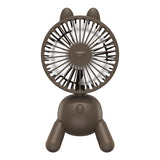 Mini Desktop Electric Fan - USB Rechargeable with Automatic Shaking Head