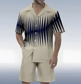 Loose Shirt Casual Men's Shorts Short Sleeve Suit - Hong Kong Style - Fashion-forward Men