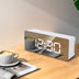 LED Digital Mirror Desktop Creativity Makeup Mirror Alarm Clock - Minihomy