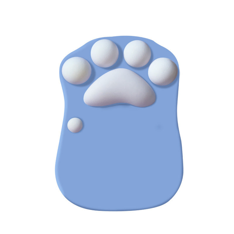 Cute Cat Paw Mouse Pad with Wrist Support - Soft Silicone Rest for Comfort & Fashion - Minihomy