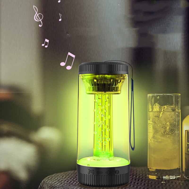 Colorful LED Bluetooth Speaker for Outdoor Camping - Portable and Wireless