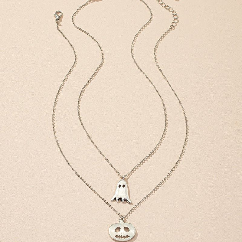 Popular Christmas Pumpkin Ghost Necklace - Minihomy