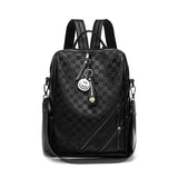 Checkerboard Backpack for Women: Casual Shoulder Bag, Travel & Shopping