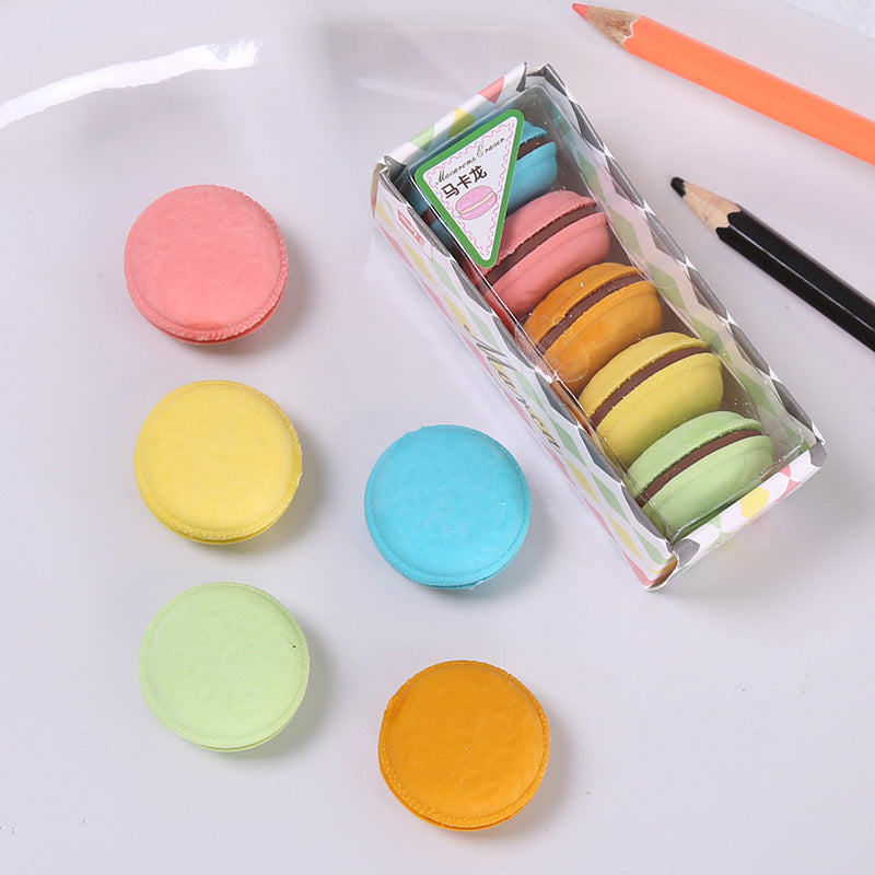 Student creative simple macaron eraser