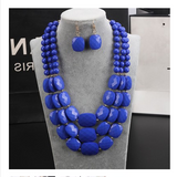 African Bib Beads Jewelry Set