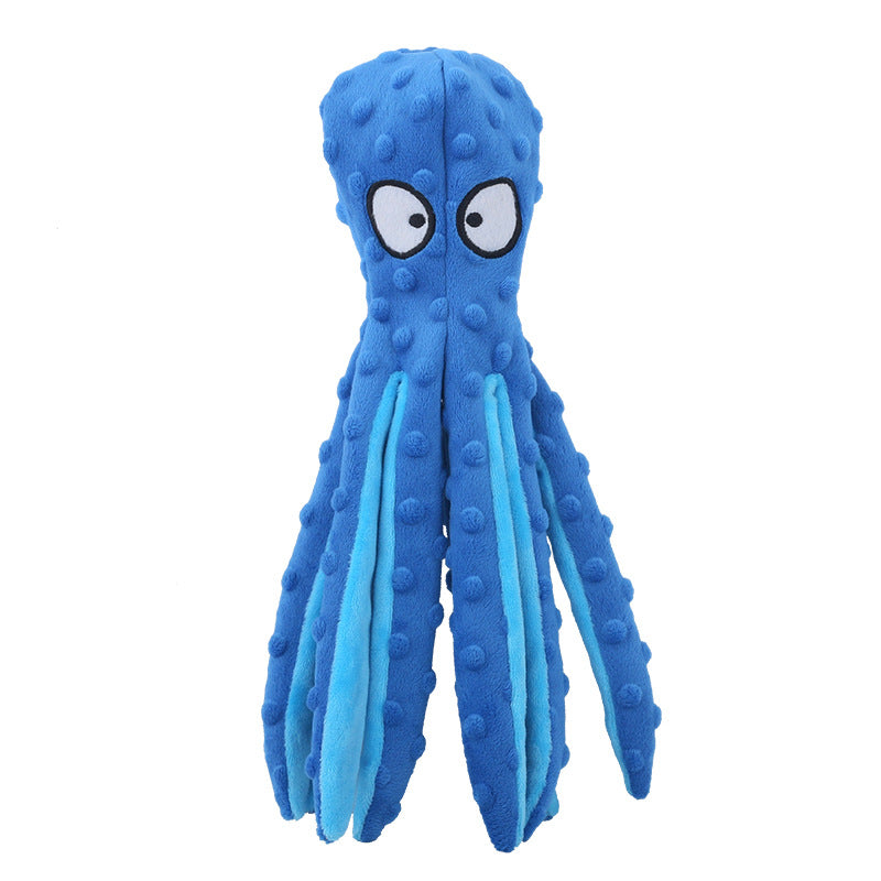 Eco-friendly Plush Octopus Pet Toy for Cats and Dogs