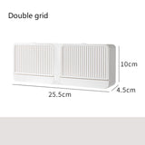 Double Grids Soap Storeage Box Wall Puch Free Drain Soap Holder