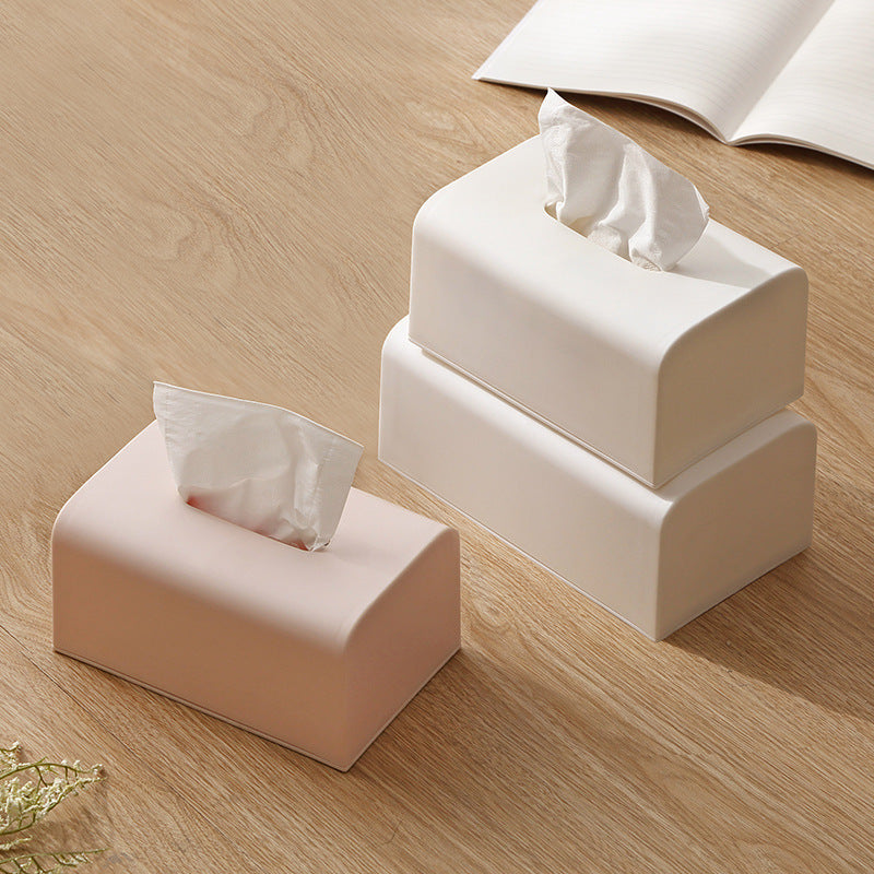 Plastic Tissue Box Square Home Tissue Container Car Napkins Holder