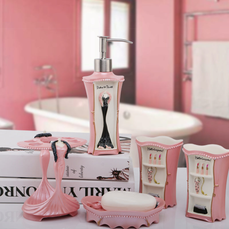 Five-piece bathroom set