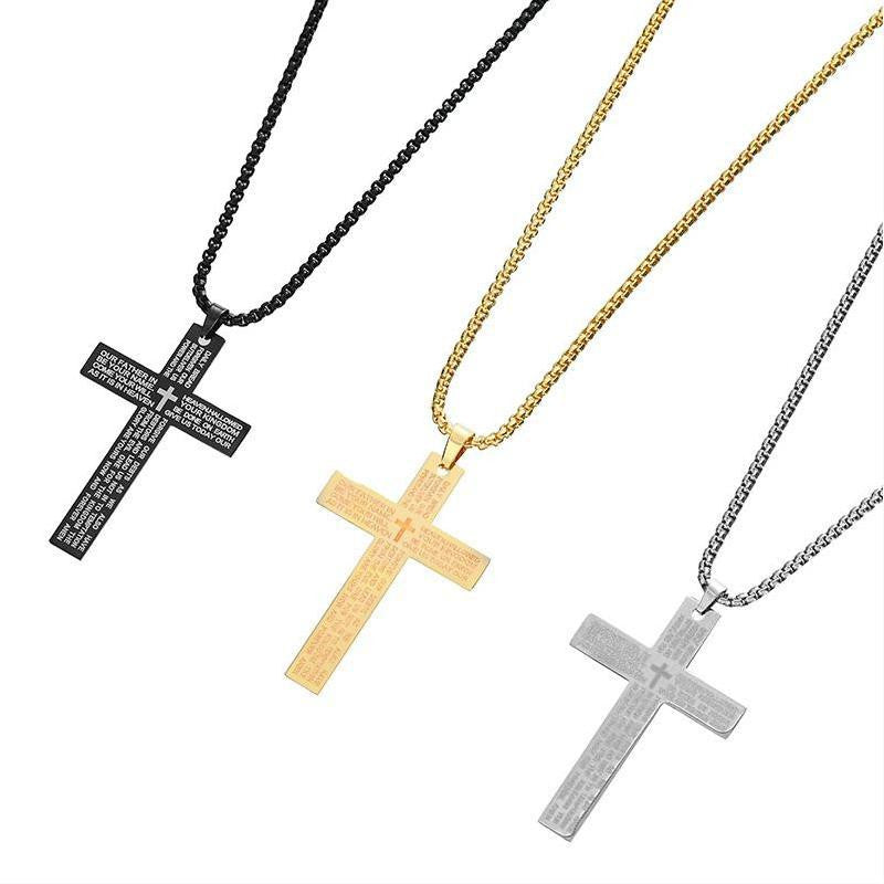 Cross Necklace Titanium Steel Men's Necklace - Minihomy