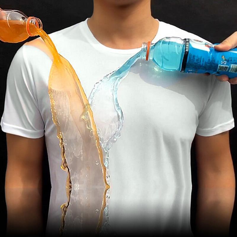 Quick-drying Waterproof Anti-fouling T-shirt - Couple Half Sleeve Bottoming Shirt