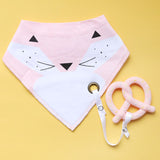 Cotton Bibs Burp Silicone Bib