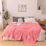 Single layer milk fleece blanket