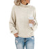 Cardigan Thick Thread Turtleneck Pullover - Minihomy