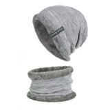 Diagonal hook hat bib knitted woolen hat