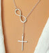 Cross short necklace - Minihomy