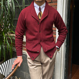 Retro Warm Knit Jacket - Slim Fit