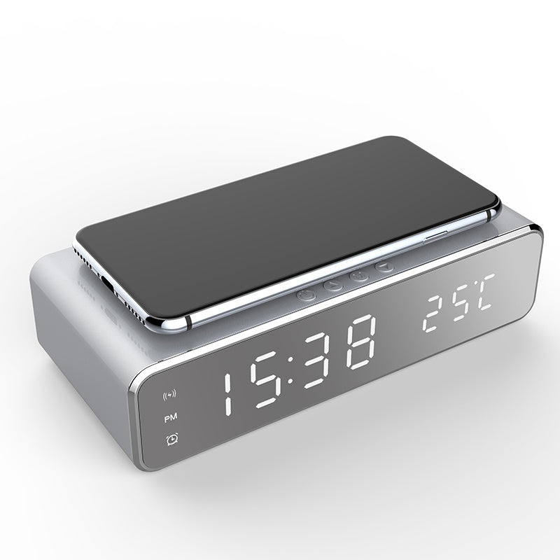 Wireless charging multifunctional alarm clock