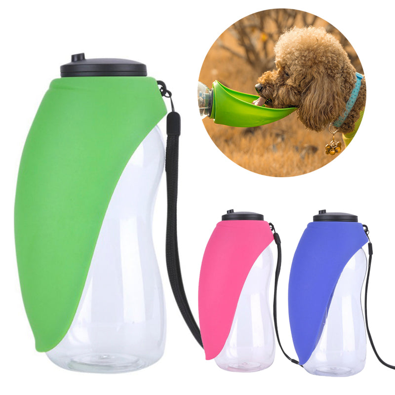 Pet Dog Water Bottle - Portable Drinking Bowl with Water Dispenser