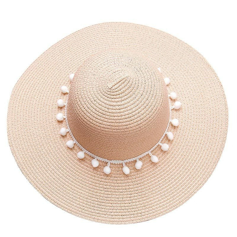 Fashion Personalized Custom Embroidery Beach Hat Your Name Text Logo Women Sun Hat Palm Straw Hat