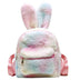 Plush Bunny Ears Backpack Female Backpack - Minihomy