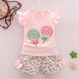 Girls Cartoon Two-Piece Children's Clothing