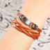 Man bracelets bangles multilayer braided wristband - Minihomy