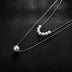 Fashion Jewelry Double Pearl Necklace - Minihomy