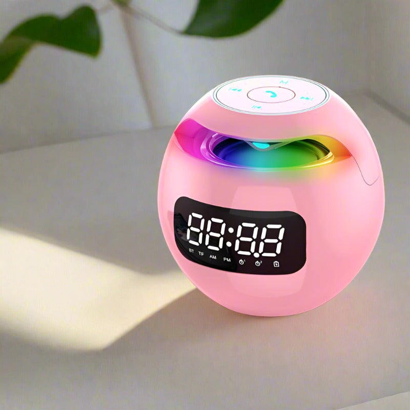 Clock Colorful Bluetooth Speaker Mini Portable - Minihomy