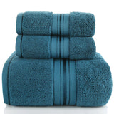 3 Piece Cotton Bath Towel Sets