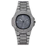 Mens Watches Luxury Brand Fashion Diamond Date Quartz Watch