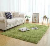 Silky Fluffy Carpet Modern Home Decor Long Plush Shaggy Rug