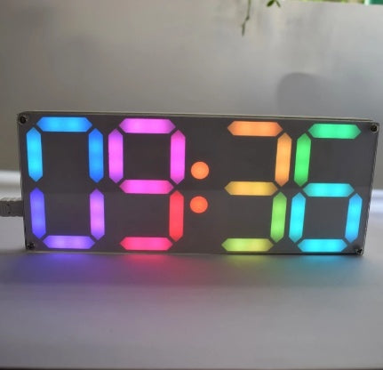 Clock DIY Kit Rainbow Digital Tube Clock Kit - Minihomy