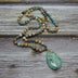 Head Drop-Shaped Pendant Female Lasso Bead Necklace - Minihomy