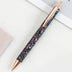 Ins Metal Pen Pu Bag Diamond Pen Sequin Press Pen Customized Multi-Color Press Ballpoint Pen - Minihomy