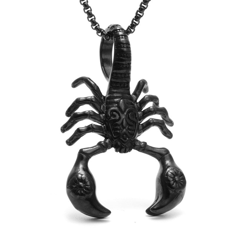 Scorpion Pendant Necklace 316L Stainless Steel Men Chain Necklace Jewelry