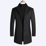 Woolen Coat Men Autumn And Winter Middle-Aged Men