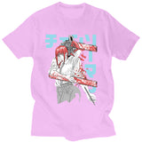 Chainsaw Man Summer All-Match Men'S Casual Short Sleeve