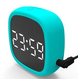 Voice Control Mirror Table Clock Home Decoration Snooze Desk Alarm Clock LED Digital Electronic Clocks Luminous Table Decor