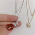 Ladies Exquisite Double Layer Clavicle Chain Necklace Jewelry - Minihomy