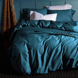 Double Bed Simple Color Four-piece Bed Sheet