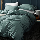 Double Bed Simple Color Four-piece Bed Sheet