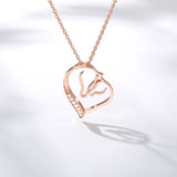 Classic Love Heart Pendant Women's Heart Necklace