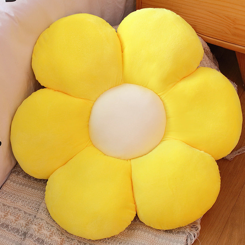 Color Flower Pillow Sun Flower Plush Cushion