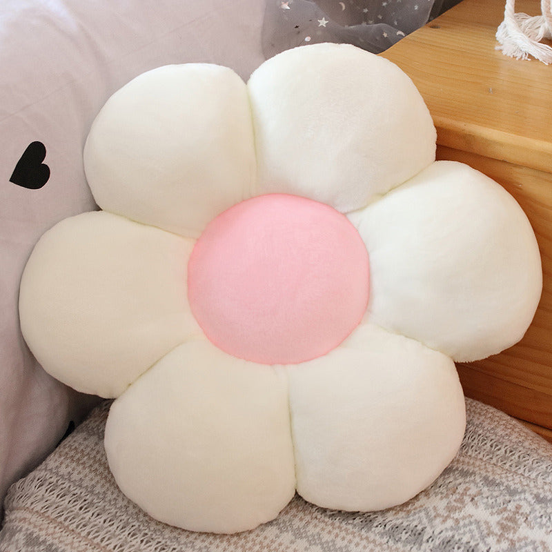 Color Flower Pillow Sun Flower Plush Cushion