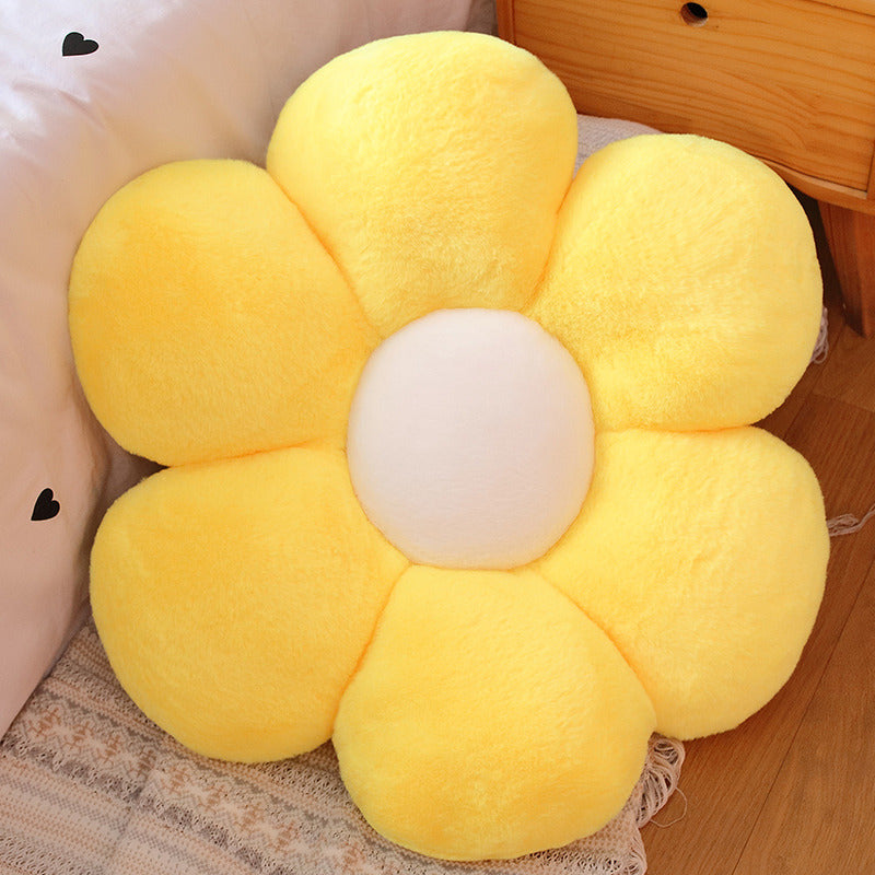 Color Flower Pillow Sun Flower Plush Cushion