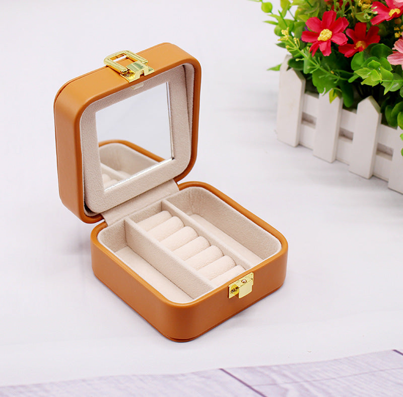 Earrings Jewelry Double Storage Box European Jewelry Box