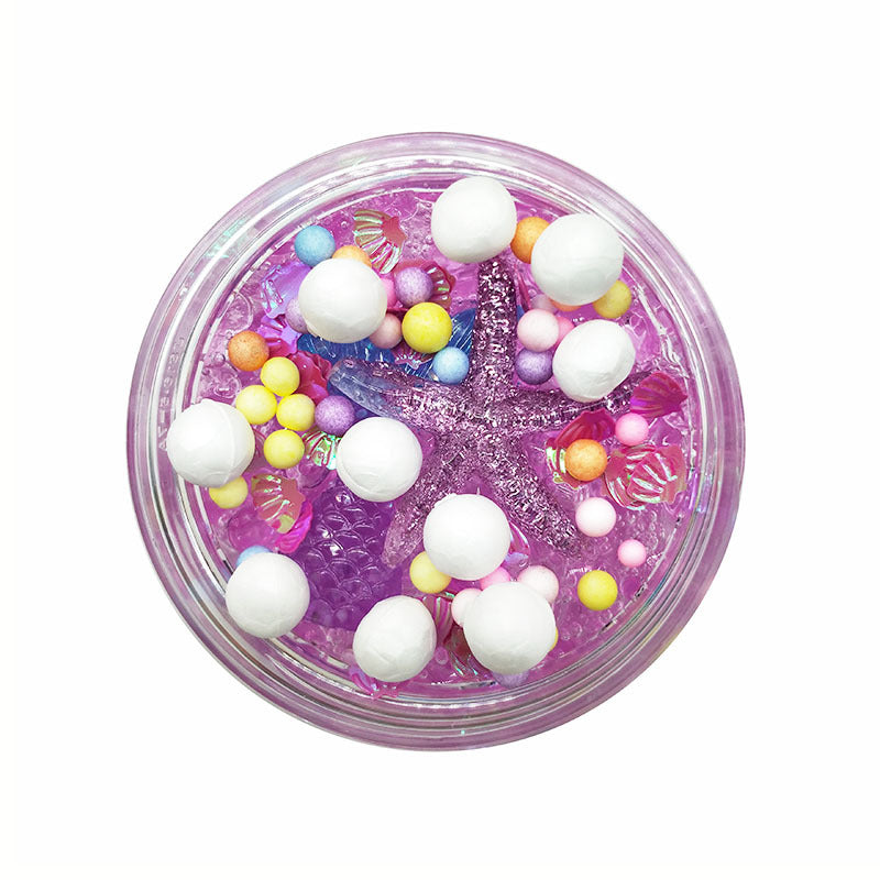 Starfish Mermaid Flat Bead Crystal Mud Slime