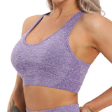 Seamless Yoga Top Fitness Long Sleeve Women Gym Crop Top