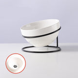 Tilting Pet Bowl Rack Water Bowl Cat Bowl Ceramic Cat Bowl